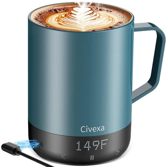 Charging Rechargeable Self Heating Coffee Mug,  14Oz