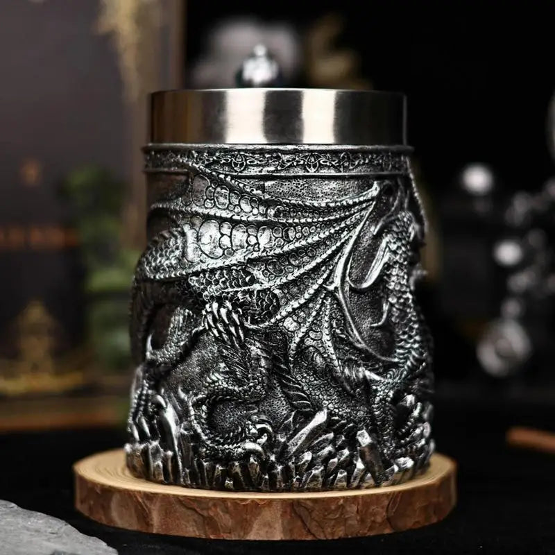 Medieval Dragon Beer Mug 600ml