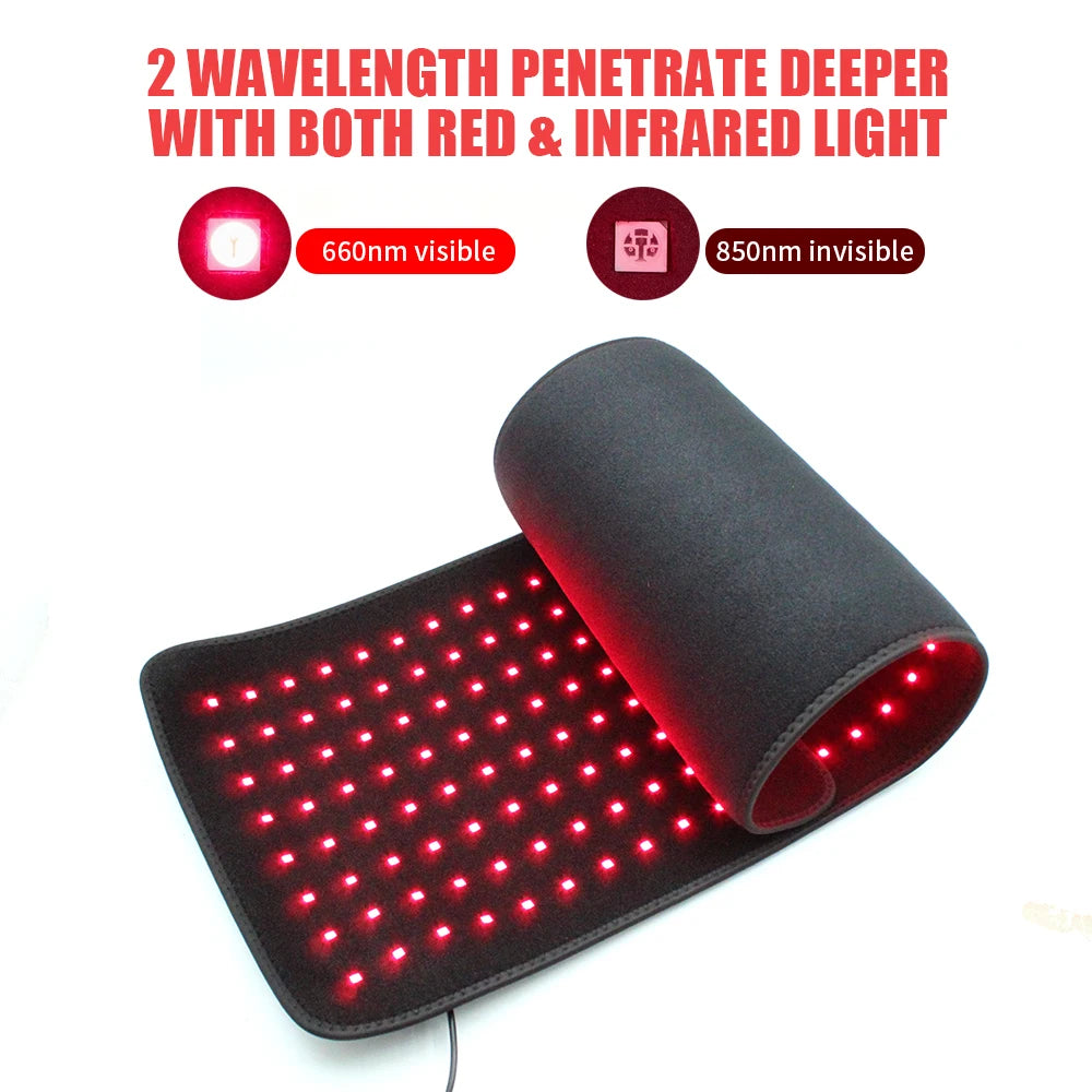 Red Light Therapy Pad for Body 31' X 11' Dual Chip 660nm 850nm LED