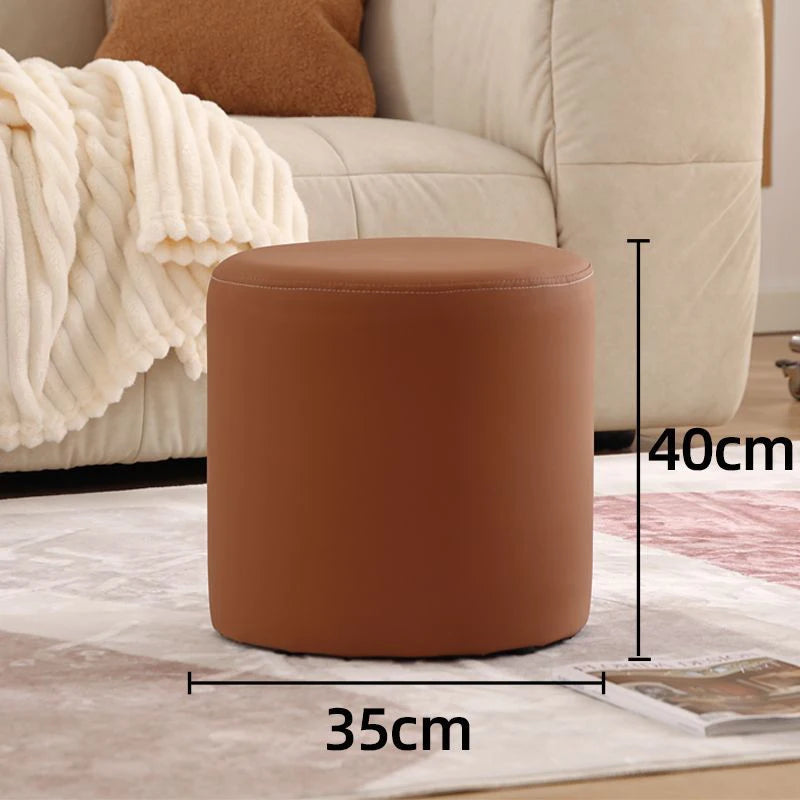 Wooden Ottomans Living Room  Vanity Stool Modern Low Step Stools