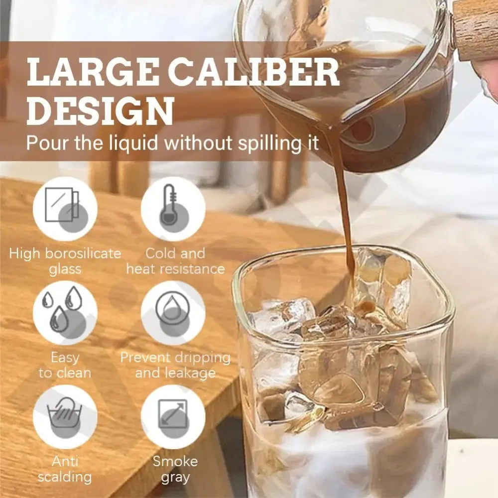 Square Glass Tumblers with Lid & Straw –(Lids Straws Included)