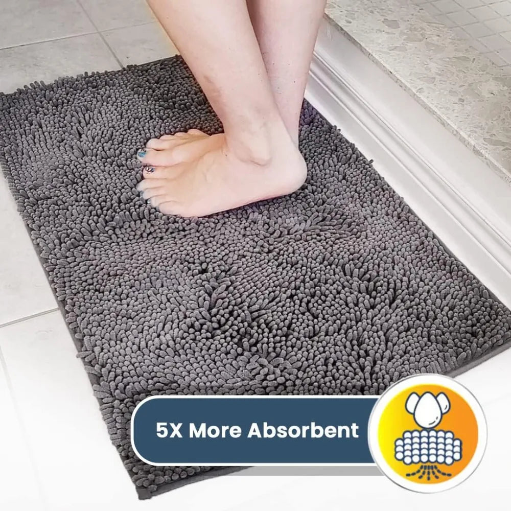 Super Absorbent Microfiber Dog Door Mat for Muddy Paws,