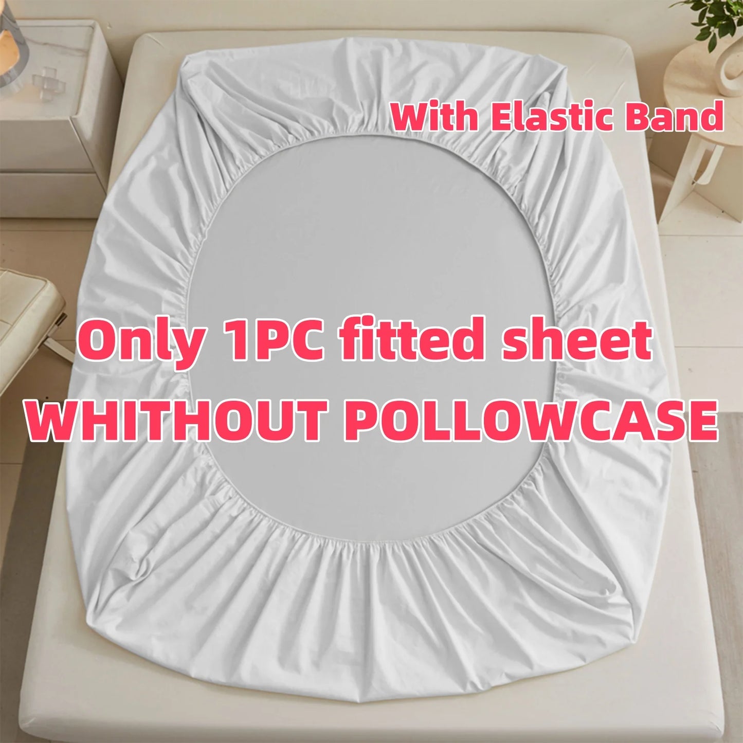 1pc Angelic Jesus Christ Print Fitted Sheet Deep Pocket Elastic Mattress Cover