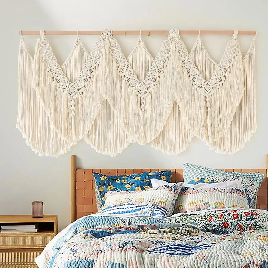 Macrame Wall Hanging Wedding Hanger Tassel Knotting