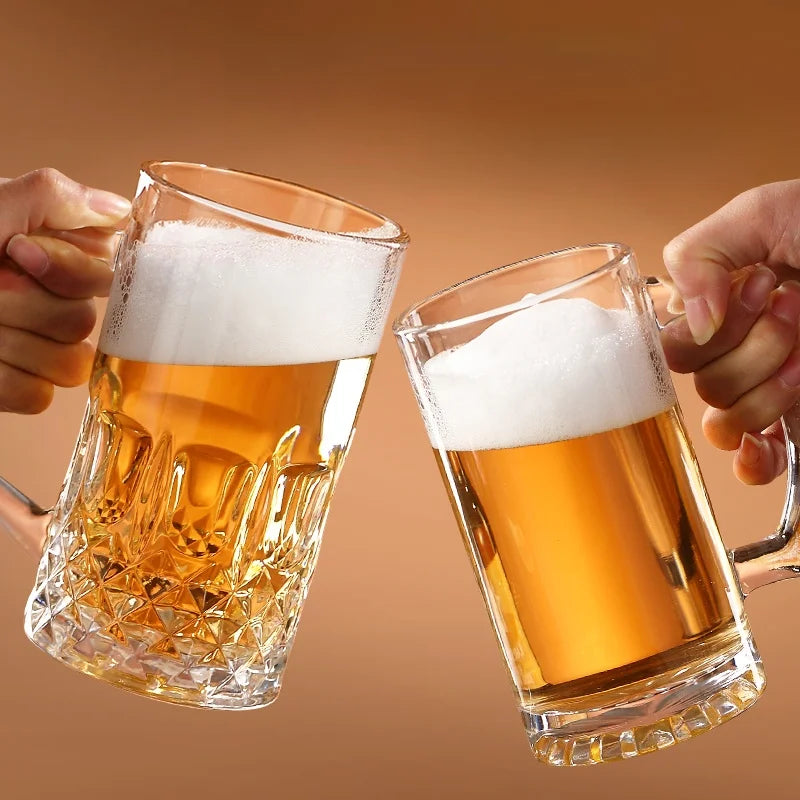 Thickened Glass Beer Mug Ultra Large Capacity