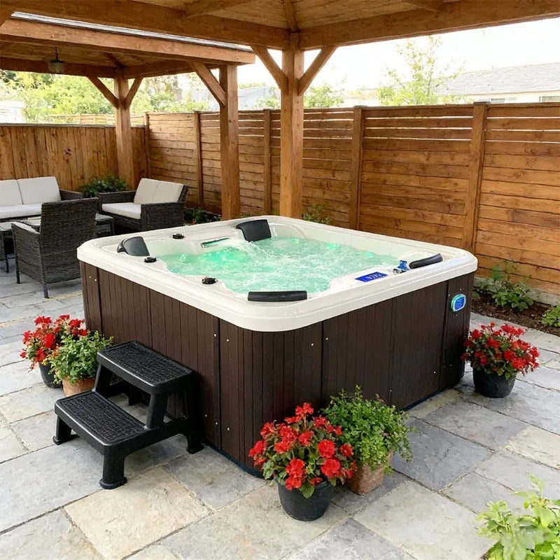 Hot Tub Whirlpool Hydrotherap 4 Person27 Jets LED Light