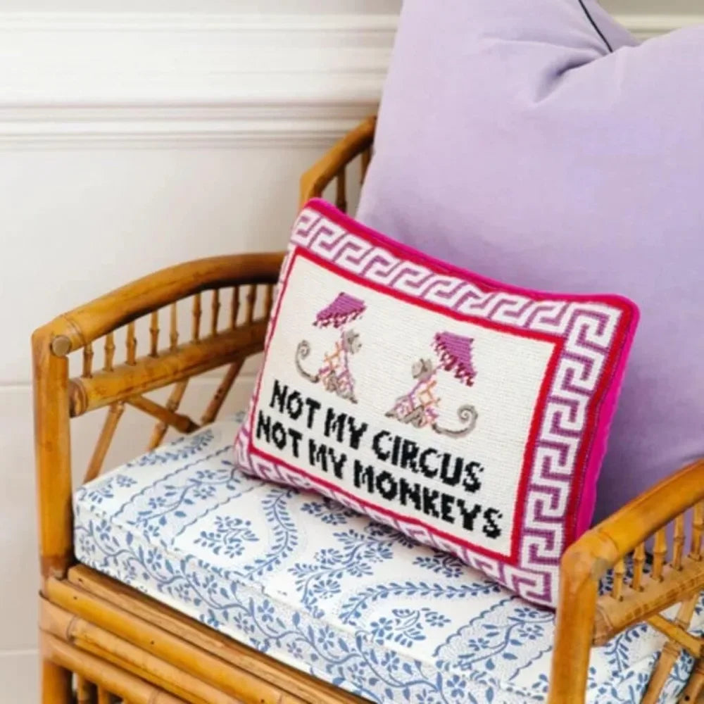 Throw Pillow - Not My Circus Not My Monkeys