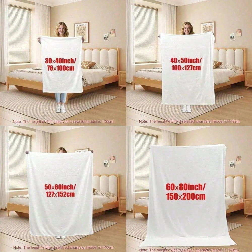 1pcs Checkered Pattern Throw Blanket