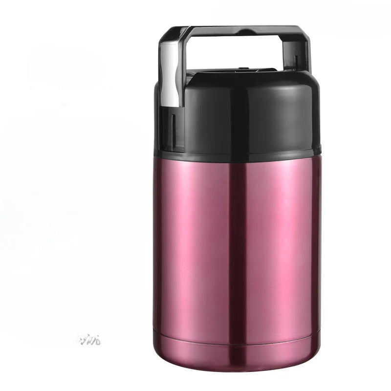 Large Capacity 1000ML Thermos Portable Stainless Steel Food Containers