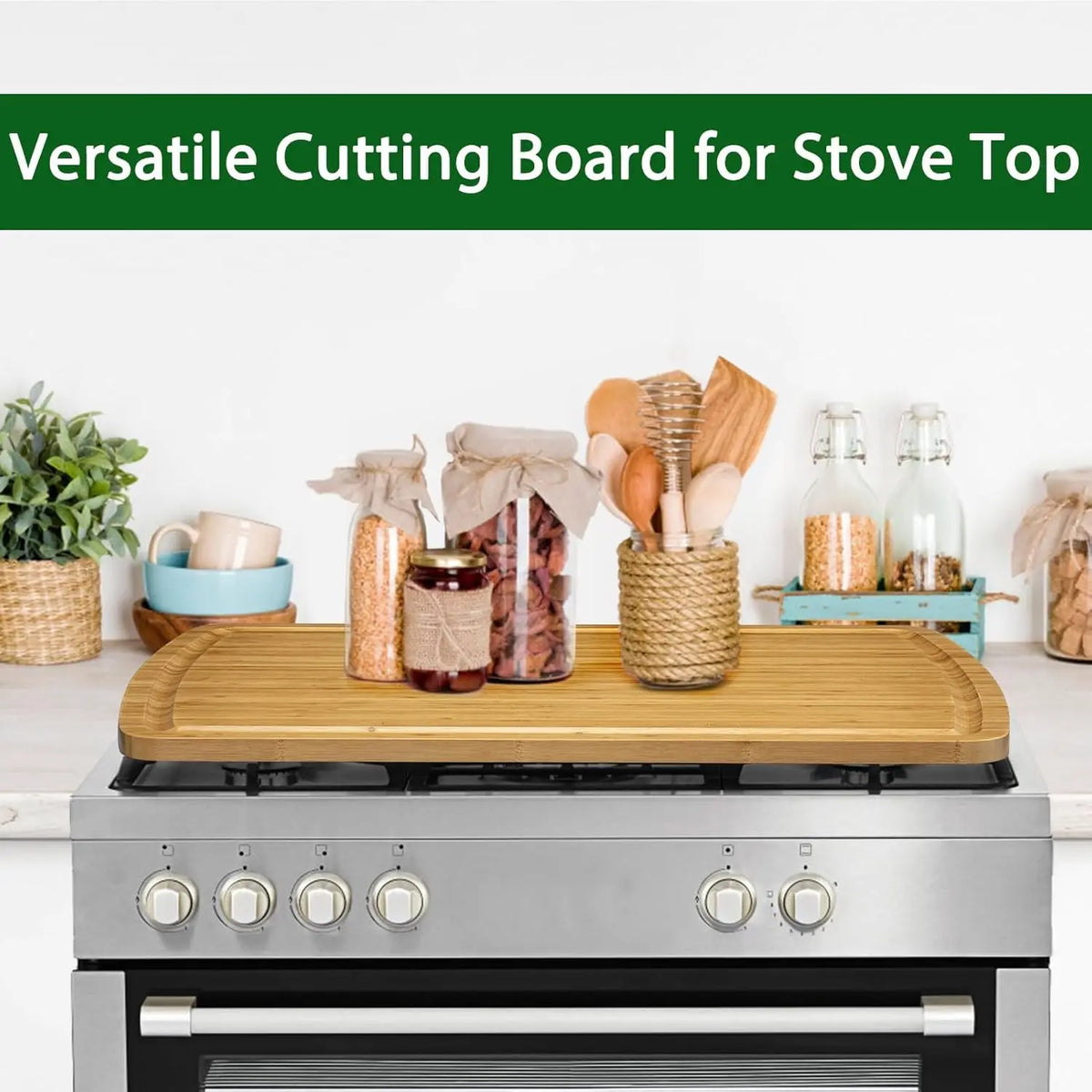 Bamboo Cutting Boards for Kitchen, Extra Large  Deep Juice Groove, 30" x 20"