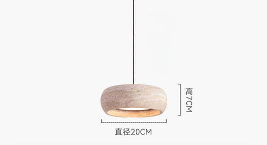 Led Pendant Lamp Stone Style Chandelier Long Wire