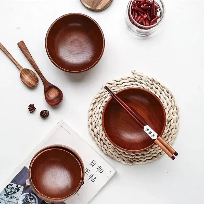 Japanese Style Wooden Bowl Jujube Wooden Bowl