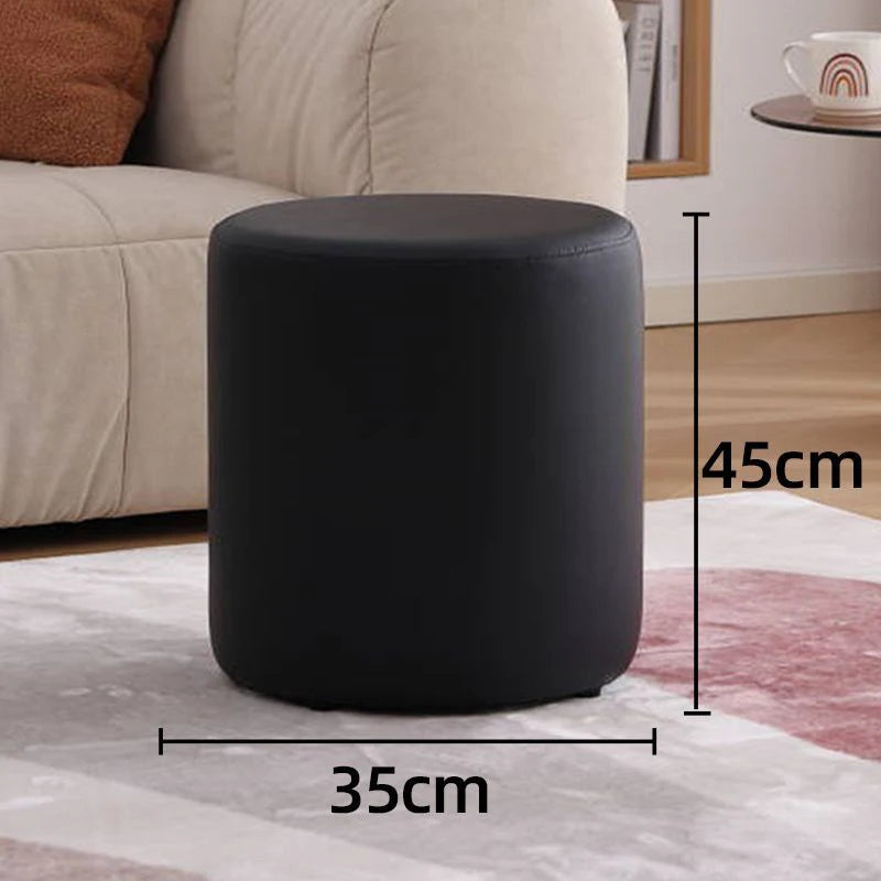 Wooden Ottomans Living Room  Vanity Stool Modern Low Step Stools