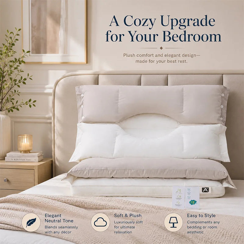 2pcs Pillows 3-in-1 Detachable Pillows, Multifunctional