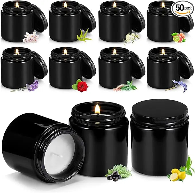 50 Pcs Mini Mason Jar Candles 3.5oz Scented Small Jars Candles i