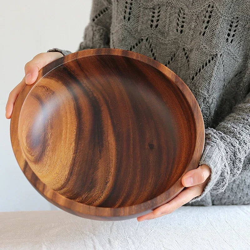 Acacia Wooden Bowl Japanese Style