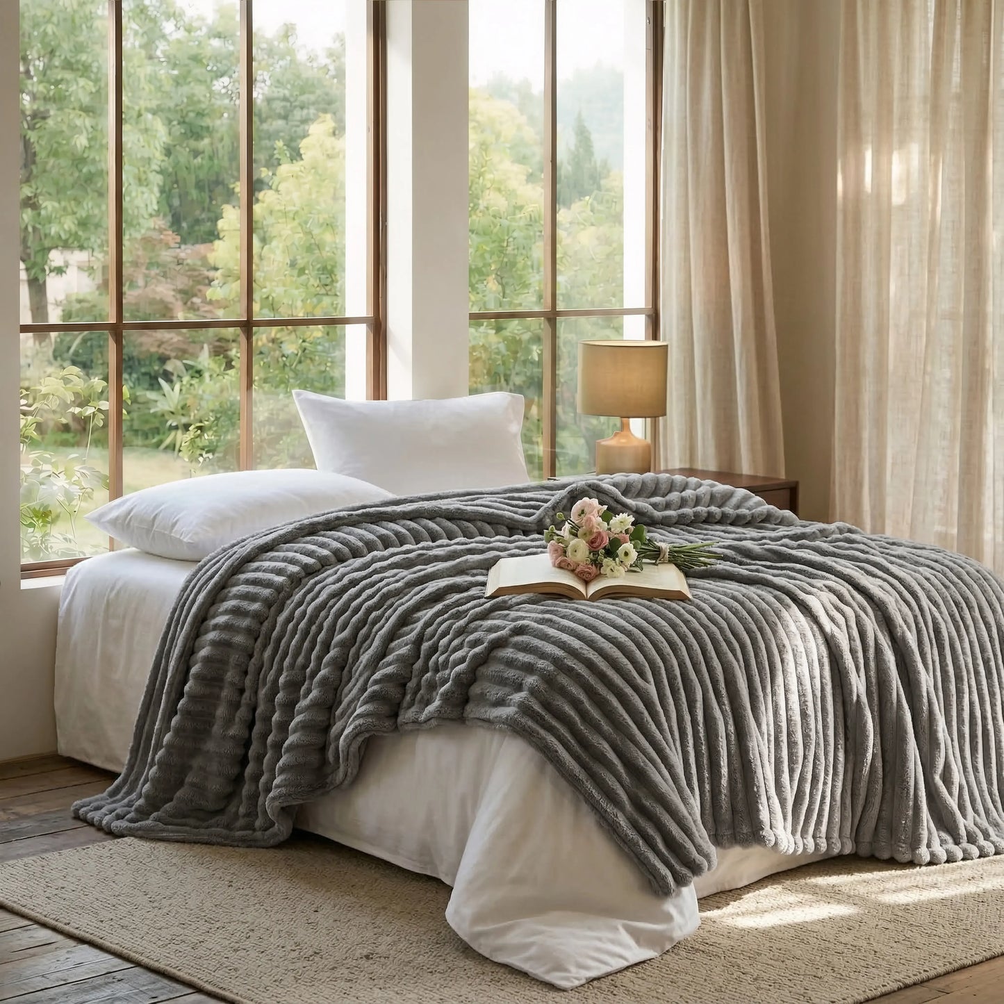 Summer Lightweight Blanket Queen Size - Cooling Throw Blankets