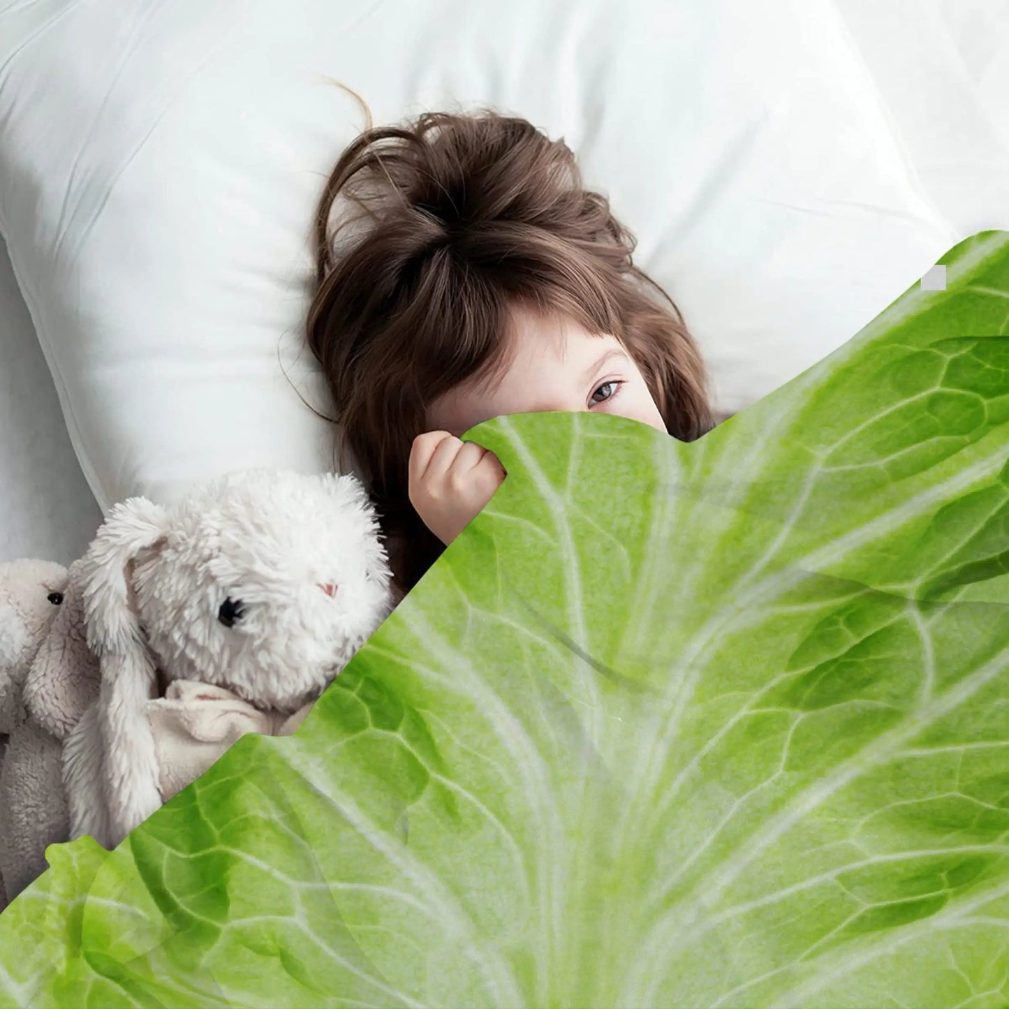 Throw Blanket Lettuce Blanket Super Soft Fuzzy Plush Blanket