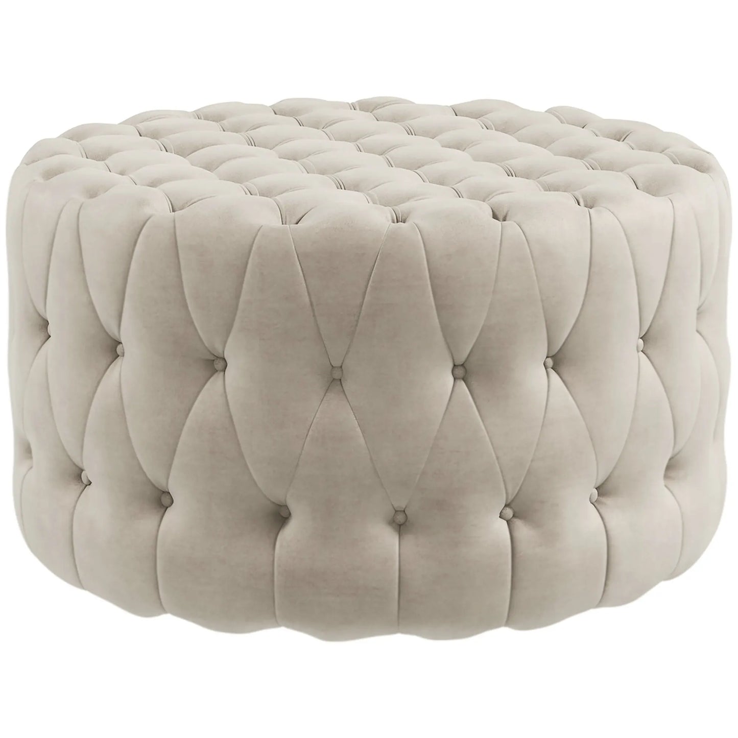 Button Tufted Ottoman Foot Stool