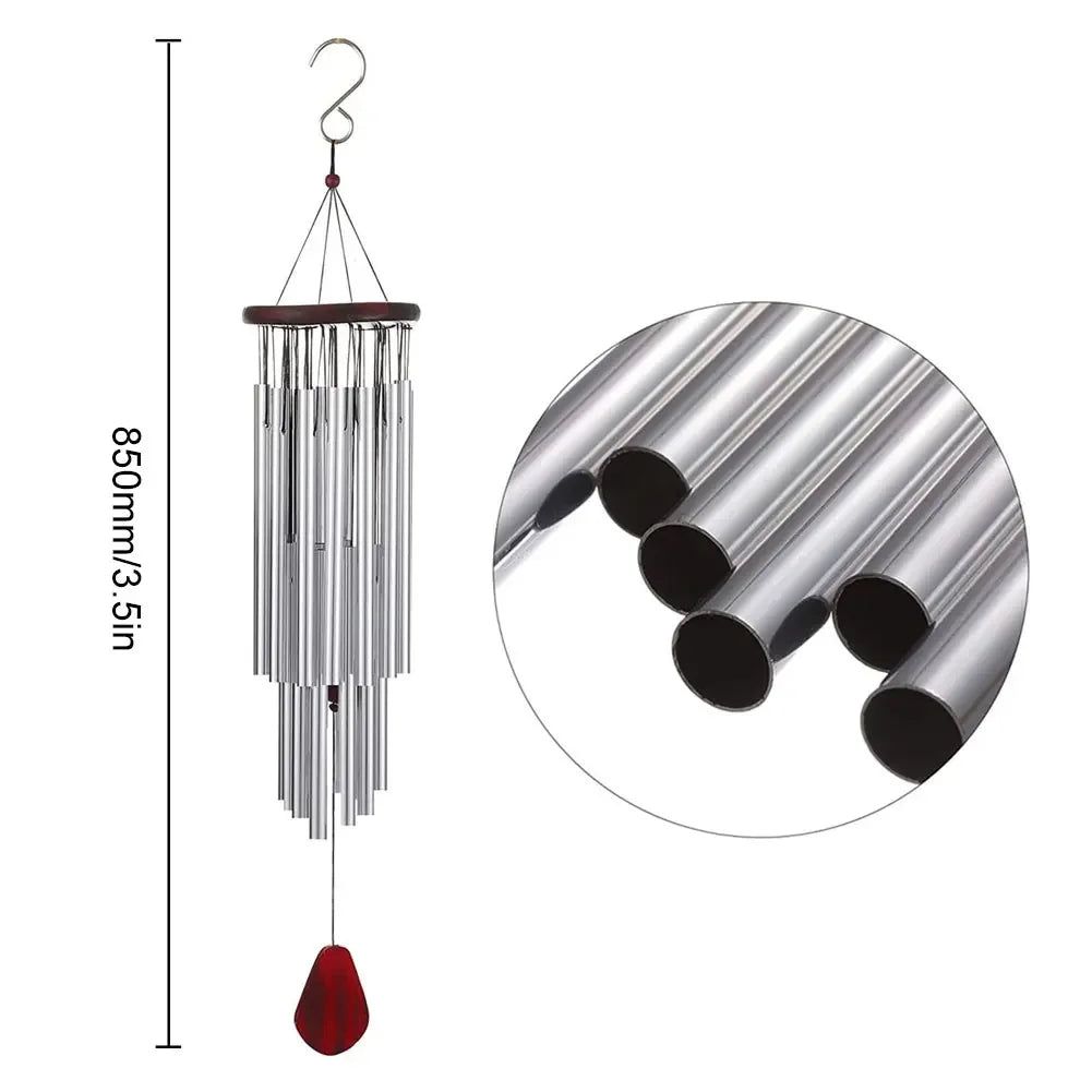 Copper Windchimes Retro Style Serenity Bell Wind Chimes Deep Resonance Deep Tone Cylinder for Patio Yard Porch Garden Decor