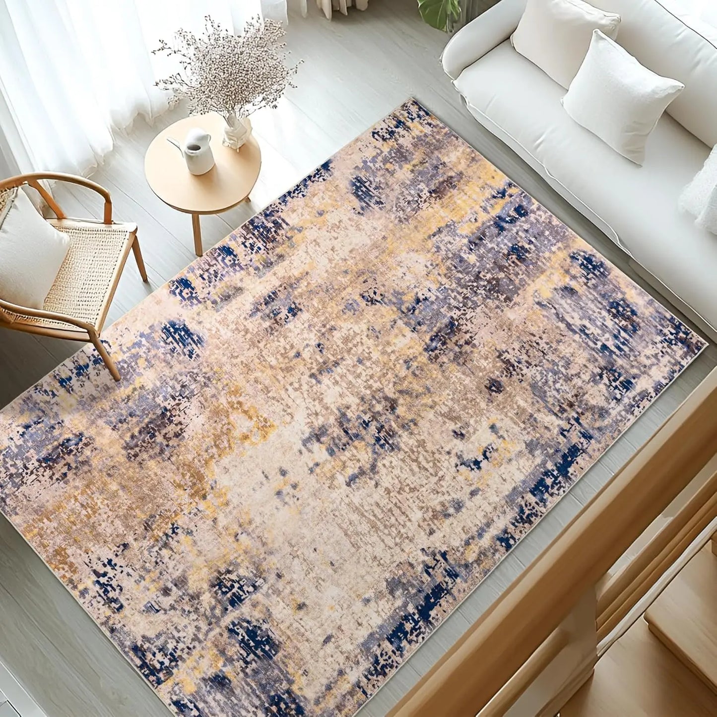 Living Room Area Rugs Soft Large Modern Abstract Area Rug