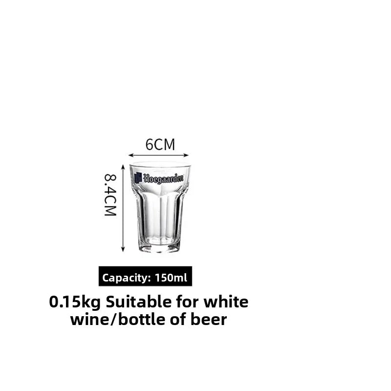 3L White Craft Beer Glass Heat Resistant Large Hexagonal Pint Glass