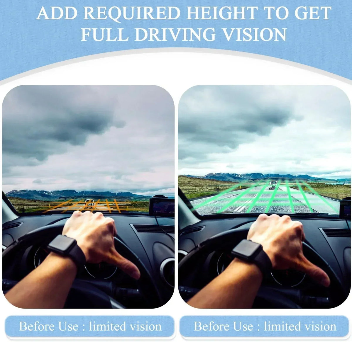 L-Shaped Memory Foam Seat Cushion with Fixing Strap,