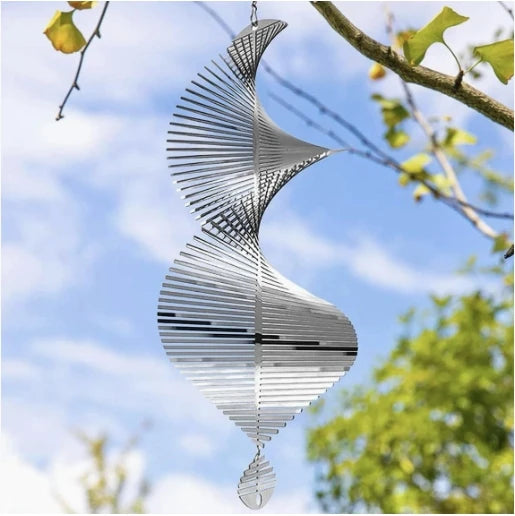 Metal Spiral Wind Chime Wind Rotation 3D