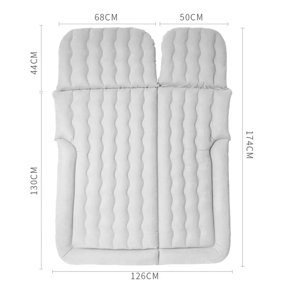 Portable SUV Travel Air Mattress Cushion Inflatable  2 Pillows