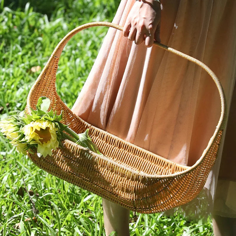 Wicker Picnic Basket Handle, Gift Basket