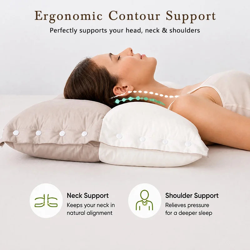 2pcs Pillows 3-in-1 Detachable Pillows, Multifunctional