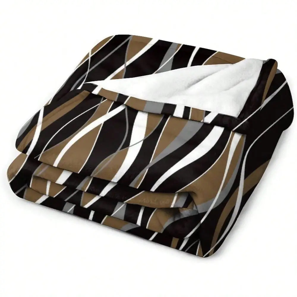 Brown Throw Blanket Black And Gray Blanket 30"X40"