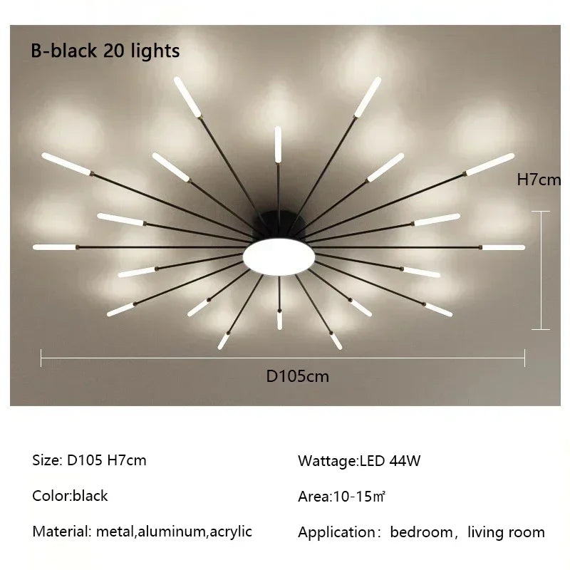 Modern Firework Led Chandeliers Lighting