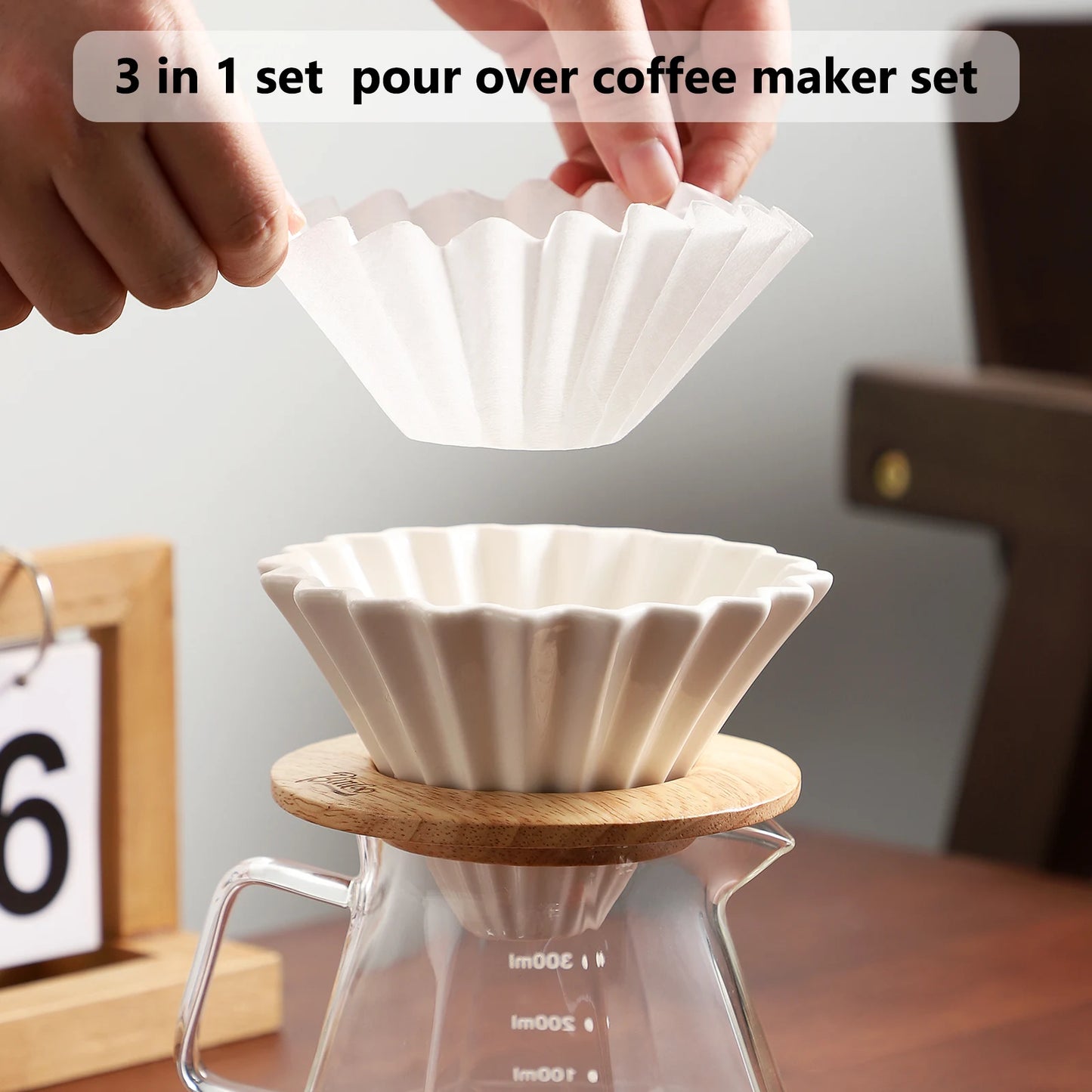 400ML Pour Over Coffee Maker Set