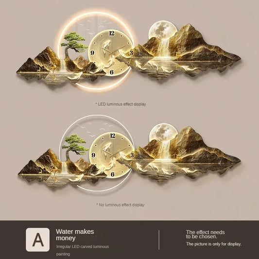 Luxury Wall Clocks  Led Aesthetic