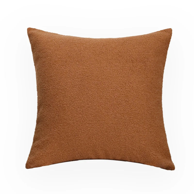 Plush Pillow Cover Cozy Faux Fur Cushion Cover  45*45 Decorative