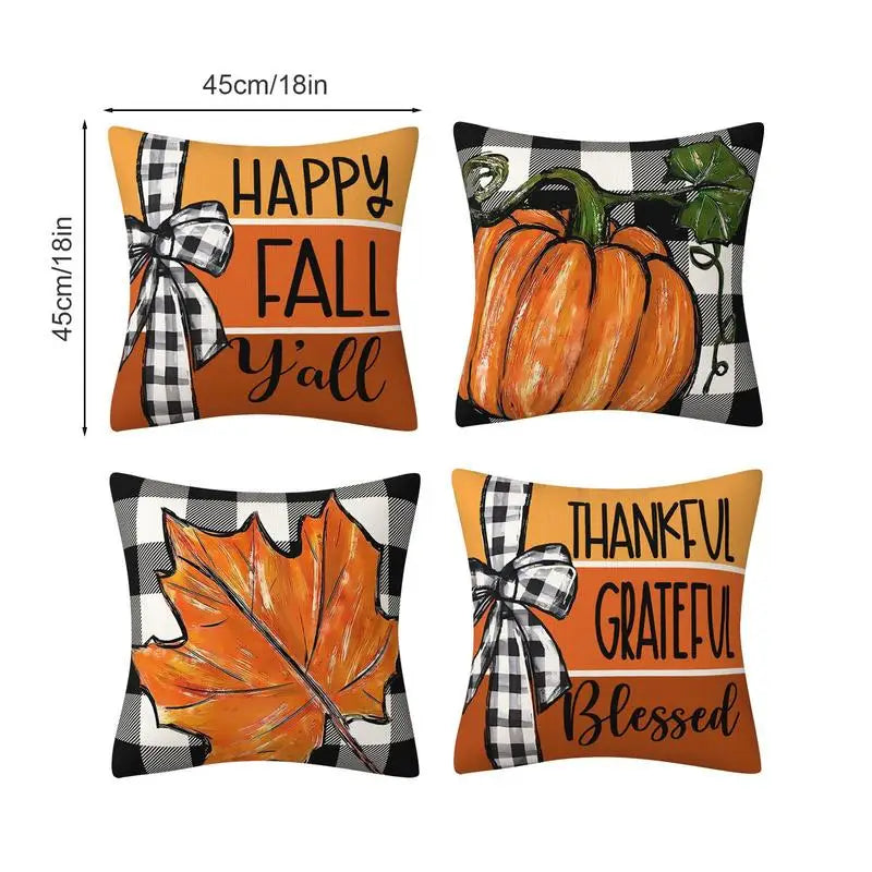 Decorations Throw Pillowcases 4PICS Pillow Covers Set Of 4