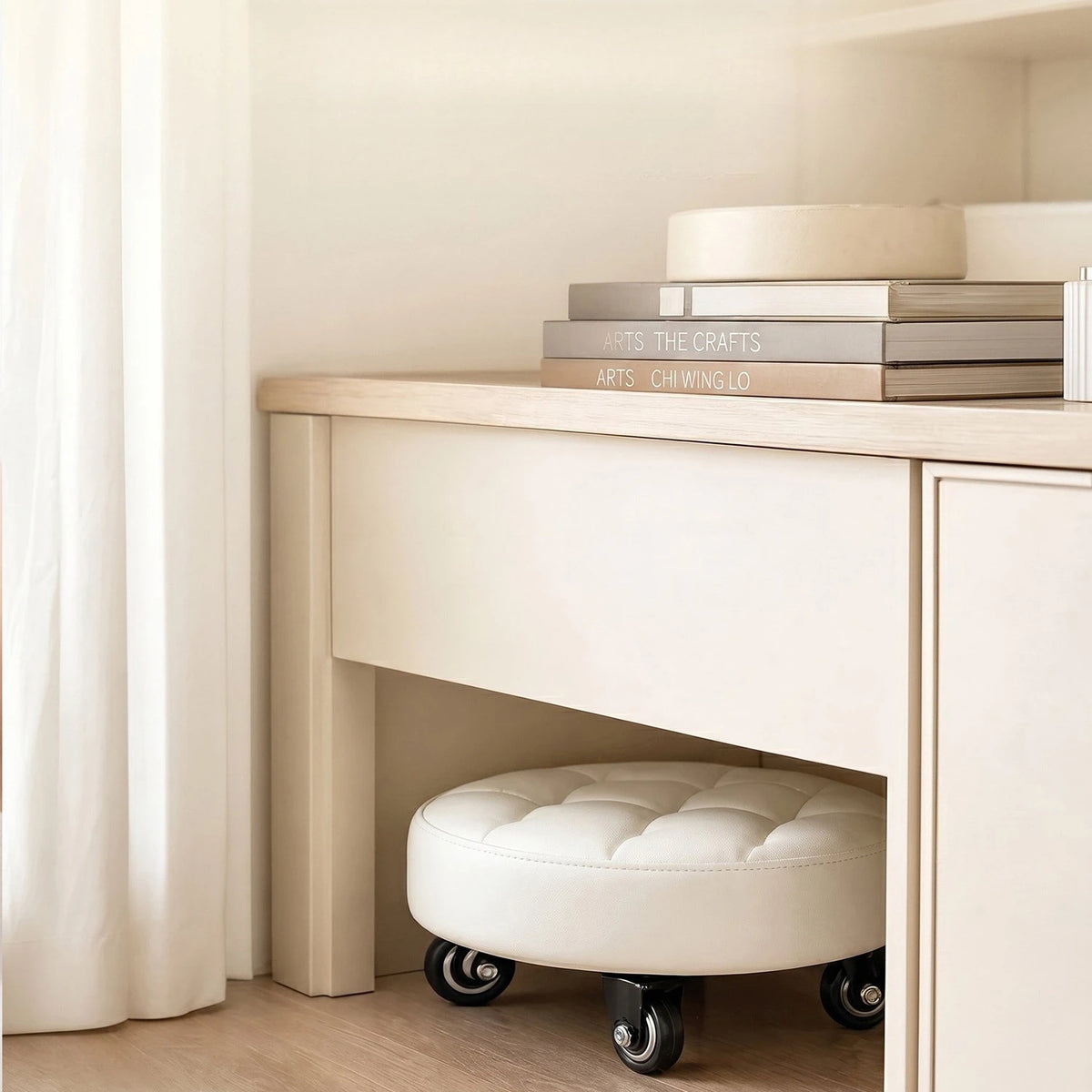 Household Wheeled Low Stools Chairs Wheeled Seam