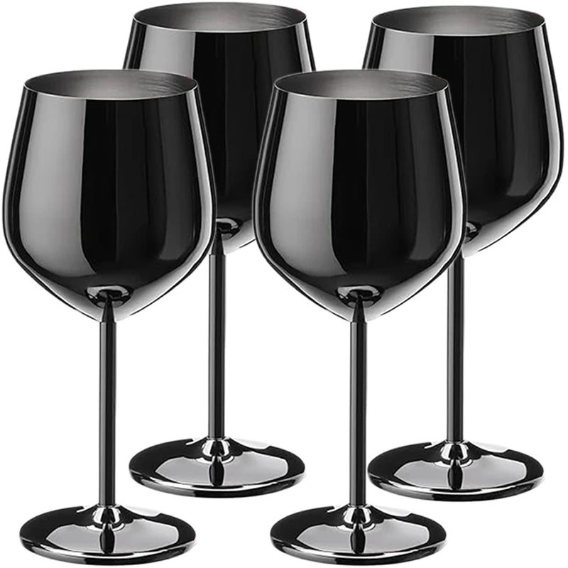 4PCS New Stainless Steel Cocktail Metal Wine