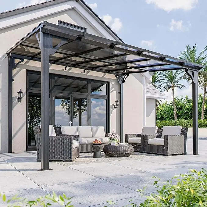 10x14 FT Lean To Gazebo, Pergolas and Gazebos