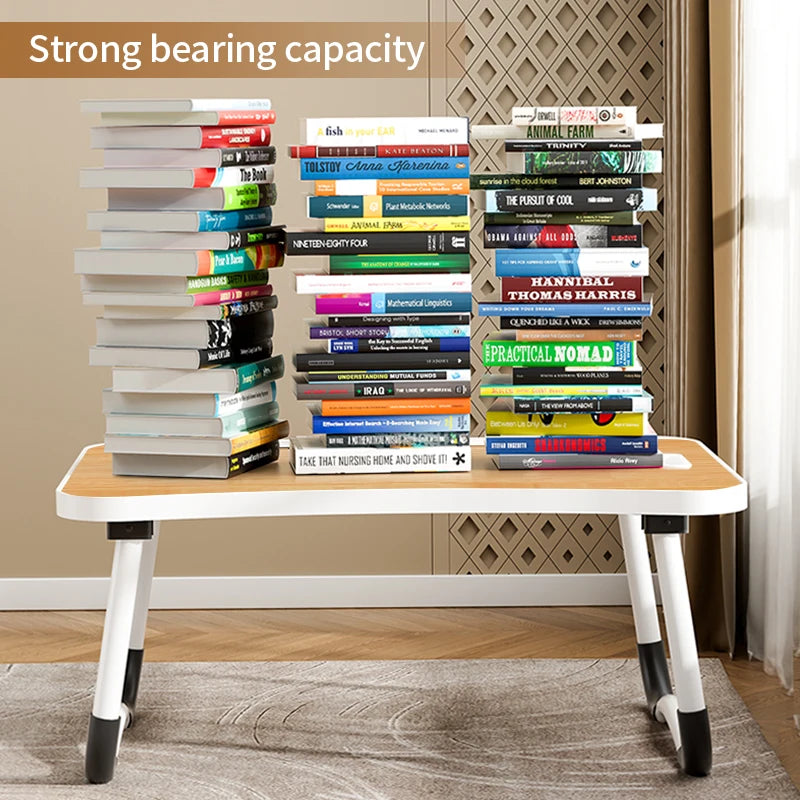 Portable Desk - USB Light, Small Fan, Cup Holder