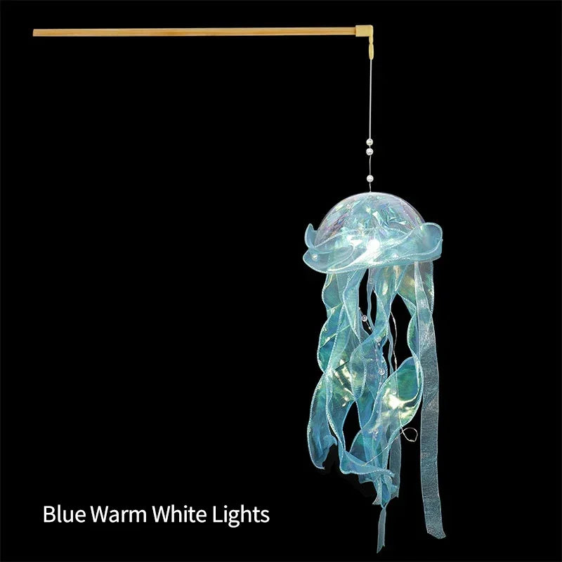 Jellyfish Lamp Hanging Night Light Under Colorful