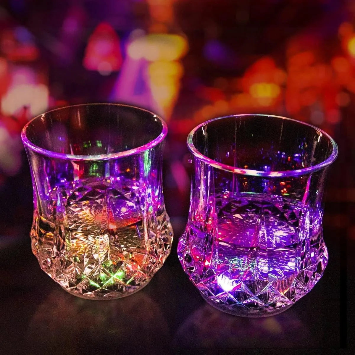 4 PCS LED Cups, Flash Light Up Cups Automatic Water Activated LED Glow