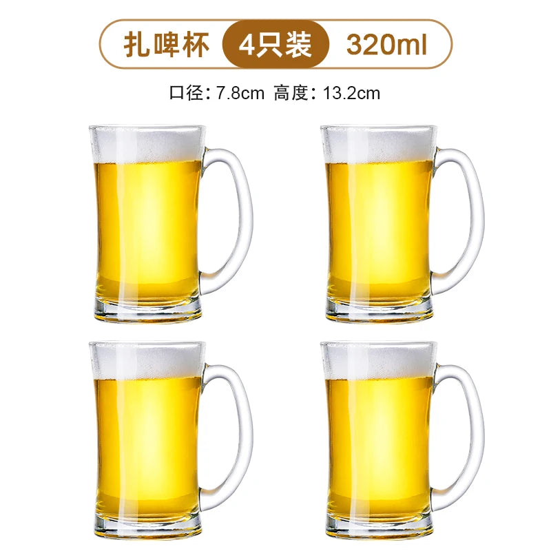 Thickened Glass Beer Mug Ultra Large Capacity
