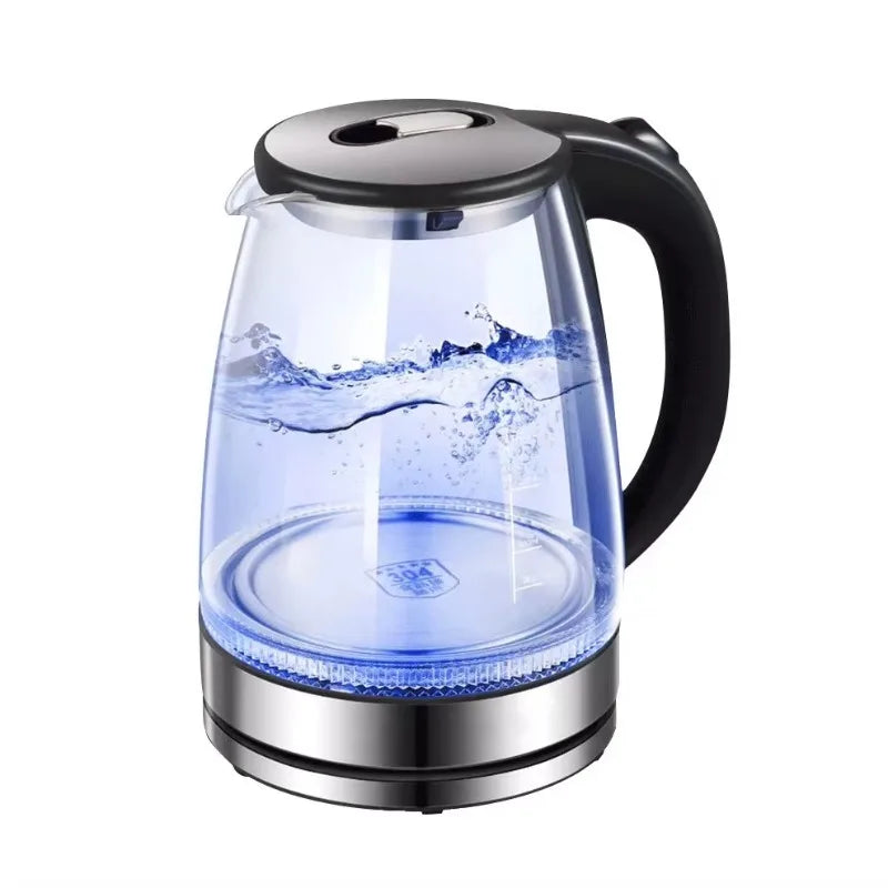 2L Electric Glass Kettle - Cordless Tea Pot with Heating Base