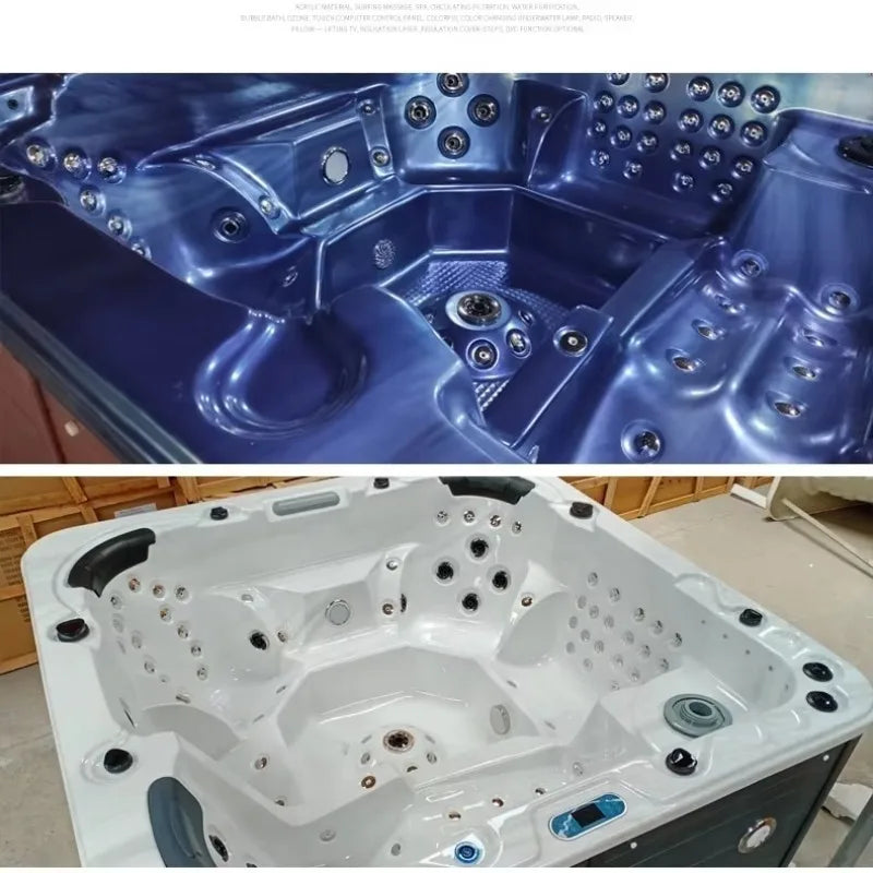 Hot Tub Whirlpool Jacuzzi Hydrotherapy Acrylic 5 Person Outdoor 52 Jets