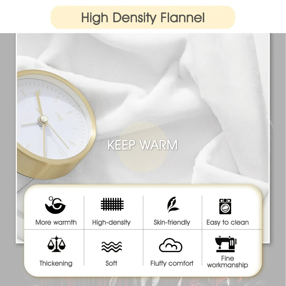 Reversible Skull and Angel Fleece Throw Blanket