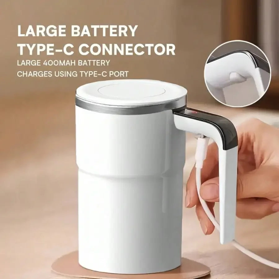 Automatic Stirring Coffee Mug With Temperature Display