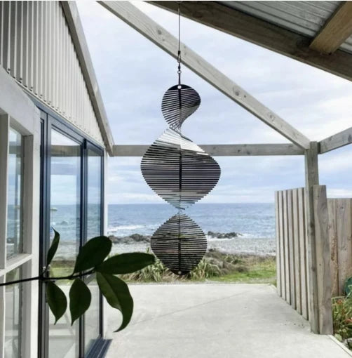 Metal Spiral Wind Chime Wind Rotation 3D