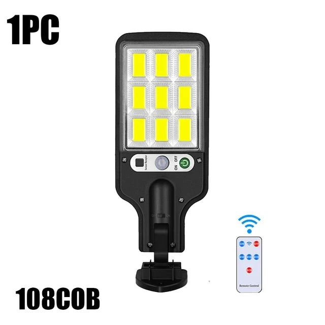 Solar Street Lights Outdoor, Solar Lamp With 3 Light Modes